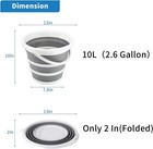 Cubo Plegable De 10l Y 2 6 Galones Para Limpieza  Cubo Para Fregona  Plegable