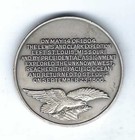 Lewis And Clark Expedition St  Louis Missouri  925 Sterling Silver Medal Coin