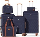 New Luggage Set 5 Piece Expandable Carry On Suitcase Hardshell 20   24   28  
