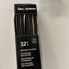 10 Pack Deckorators 36    Black Aluminum Deck Balusters Round Classic