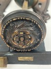 Antique Door Knob Set Complete With Lock Fancy Cast Brass