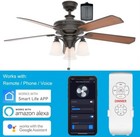 Used Smart Wi-fi Ceiling Fan Remote Control Kit  compatible With Alexa   Google