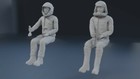 Battlestar Galactica Colonial Or Viper Pilot 2 Figures 3d Print Standing Seated