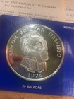 1976 Panama 2 Coin Proof Set Box   Coa 20 Balboa   2 5 Centesimos   369 00   