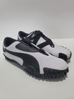 New Men s Us-10 Puma Mostro Perforated Leather Pack  White Black 397331-02 Shoes