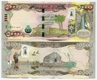 New Iraq Dinar    100 000 Dinar   2x 50 000 Unc Iqd   Verified Authentic