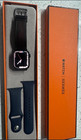 Apple Watch Series 7 41mm Space Black   Hermes Original Brown Leather Band 32gb