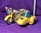 Vintage Honda Police Sidecar Motorcycle Tin Toy Friction Drive Japan Showa Retro