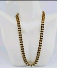 Vtg 2 Strand Brown Topaz Pronged 15  Choker Necklace-ec