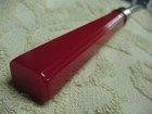 Unique Large Vintage Pancake Flipper spatula Kitchen Utensil Red Bakelite Handle