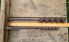 Vintage Barn Raising Kit - 3 Augers  1 5   1    75    2 Pulleys  Spinning Hook