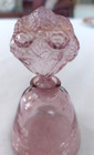 Vintage Irice Lavender Crackle Glass Perfume Bottle Decorative Stopper 4 1 2 
