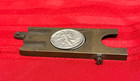 Original Mills Brass 4 Four Count Fifty Cent 50c Brass Pay Slide Coin Slide