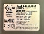 New Lifegard Quiet One Pro 4000 Aquarium Pump With Pigtail Cord End