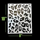 Lime Line Airbrush Stencil Set  Wood Grain  Grunge  Animal Print Custom Paint