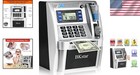 Interactive Kids Talking Atm Piggy Bank With Debit Cards For Learning Fun