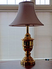 Vintage Stiffel Brass Table Lamp Touch 3way Trophy Urn Hollywood Regency 31 Vtg