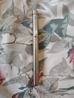 Sheaffer Targa Brushed Stainless Steel Medium Point Nib Fountain Pen Usa