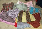 Lot Of 12 Vintage Gingham Aprons Stitch Designs Kitchen Mcm 50s   60s Granny