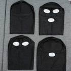 Black Face Mask Elastic Breathable Open Eyes Mouth Spandex Costume Hood Mask