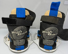 Hyperlite High Back Wakeboard Bindings Medium Airshock Boots Blue Black Pair