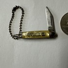 Mini Advertising Keychain Knife Pete s Liquors  merry Chrismas   happy New Year