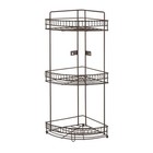 3 Tier Corner Rack Shower Caddy Storage Shelf Rust Resistant Metal Design New