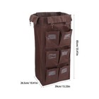  Janitorial Trolley Bag With 6 Pockets- Cleaning Cart Oxford Cloth Housekeeping