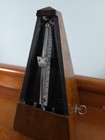 Vintage Wittner Maelzel Pyramid Metronome Wind Up Wood  Germany - Tested Working