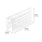 Idesign 36700 Euro Plastic Sink Saddle  Glassware And Sink Protector For