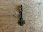 Knights Of Pythias Watch Fob Indianapolis Supreme Lodge Crossed Axes W strap Vtg