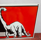 Sinclair Motor Oils Porcelain Enamel Sign 36 X 15 Inches 1 Sided