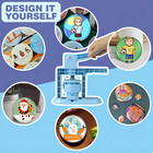 Button Maker Machine Multiple Sizes 300pcs  Photo Pin Badge Maker 1 1 25 2 25 In