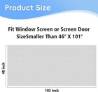 48 x102  Windows Screen Mesh fiberglass Window Screen Mesh  Screen Door Mesh  Wi