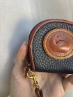 Dooney Bourke Leather Big Duck Brown Coin Change Purse Vintage All Weather