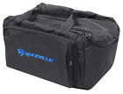 Rockville Rlb80 Universal Travel Bag Fits 4x Slim Par Lights controller cables