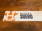 Wander Suero 2024 Houston Astros Game Used Locker Plate Postseason Wild Card Mlb
