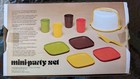 Vtg 1970 Tupperware Kids Mini-party Set Play Dish Toy Original Box Cake Carrier