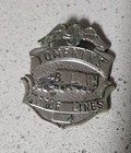 Vintage Tompkins Motor Lines Company Drivers Cap Badge B l w  Rare 1940 s 