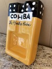 Cohiba Cigar Ashtray Large Ceramic Rectangle 8    X 5    Yellow Black White Vintage