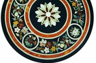 18  Table Marble Inlay Top Antique Coffee Dining Pietra Dura Home Decor