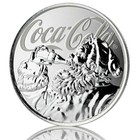 2019 Coca-cola Holiday Coin - Reserve Bank Of Fiji 1 Oz  999 Silver -  63 33
