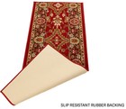 Classic Oriental Custom Size Antibacterial Red Slip Resistant Rug