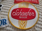 Assorted Lot Of Seven Large Vintage Beer Cloth Patches  1980s And Older