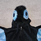 Chosun Black Blue Butterfly Halloween Costume Hooded Youth Size 6-7 Approx 47 