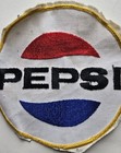 Pepsi Vintage 7  Patch Embroidered Jacket Back Sew-on Only Large Advertising 