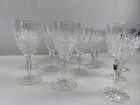 10x Bohemian Czech Crystal Wine Glass Hand Cut Queen Lace Set 5 5 