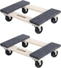 2pcs Heavy Duty Furniture Dolly  Moving Dolly With Swivel Wheels 1000 Lbs Load