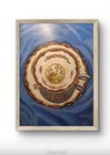 Original Hand Painted 9x12 Still Life China Set Acrylic Panel Signed Painting   