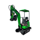 Agtkx12-cdb 1 Ton 13 5hp Mini Small Excavator W retractable Tracks Pilot Control